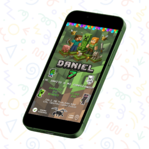 Invitación Minecraft
