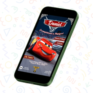 Invitación Cars McQueen